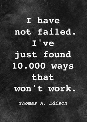 Thomas Edison Quote D002