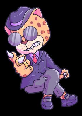 Leopard gentleman cat