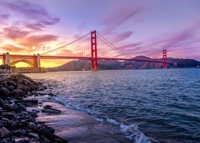 Sunset Golden Gate Bridge