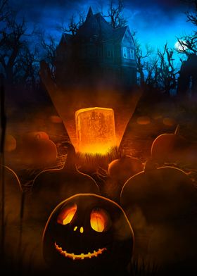 Halloween graveyard