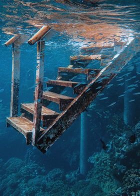 Under water stairs 