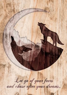 Wood Wolf Quote