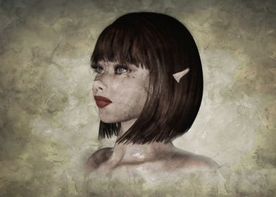 Elven girl portrait