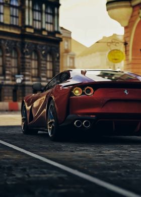 Ferrari in city