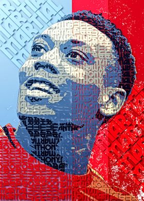 Martial Man Utd Text Art