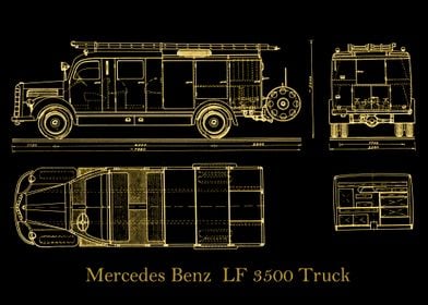 Mercedes Benz  LF gold 