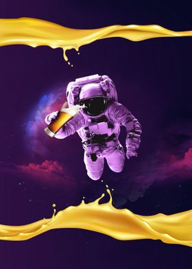 Space Beer Astronaut