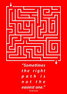 Sometimes the right path 