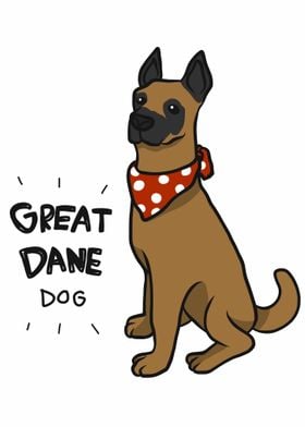 Great Dane dog wear scarf