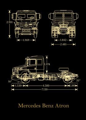 Mercedes Benz Atron  gold 