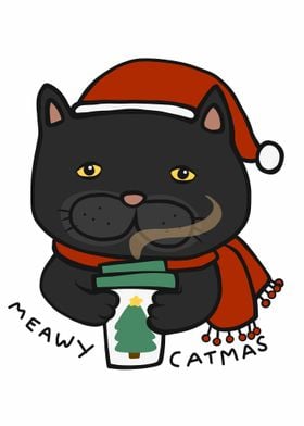 Meawy Catmas  Black cat