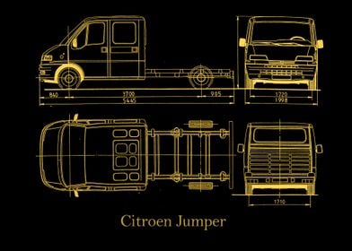 Citroen Jumper truck gold 