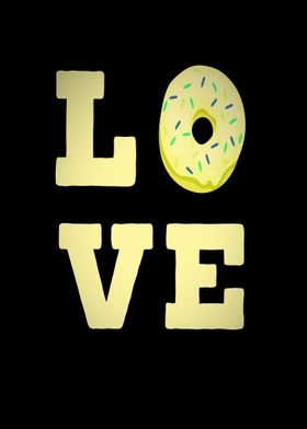 Donuts Love Heart Love