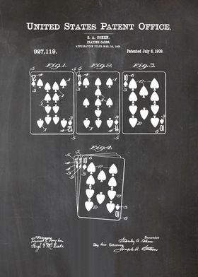 4 1909 Playing Cards Pate