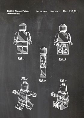 3 Lego Toy Figure Patent