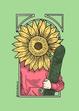 Sunflower man