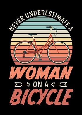 Woman on Bicycle Funny