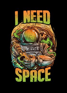 Astronaut Moon Need Space