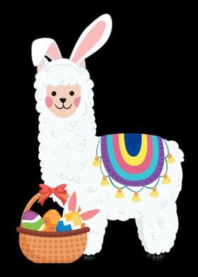 Easter Llama Easter Egg Hu