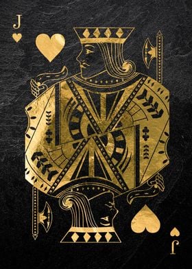 Playing card  Jack Hearts