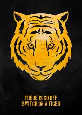 Black Yellow Tiger Quote