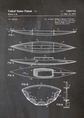 7 Kayak Patent Print