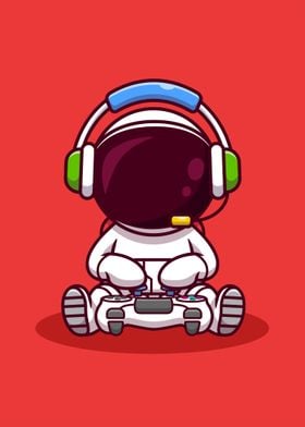 Kawaii Gamer Astronaut