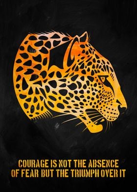 Black Yellow Leopard Quote