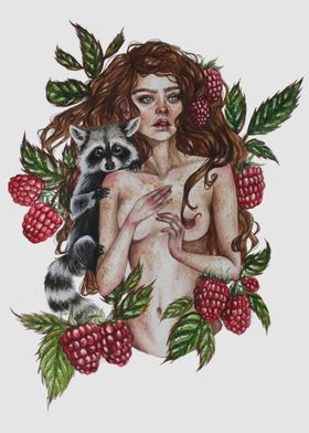 Raspberries and Raccoons