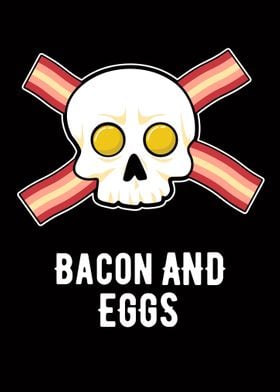 Bacon And Eggs Skull II