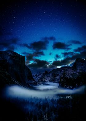 Night Landscape Mountain