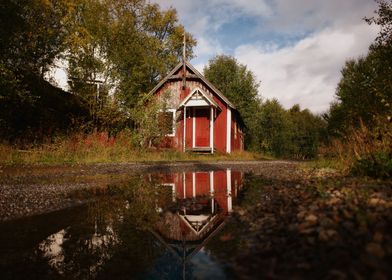 Old red house