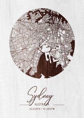 Sydney Wood Map