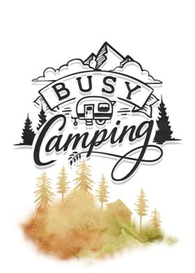 Busy camping