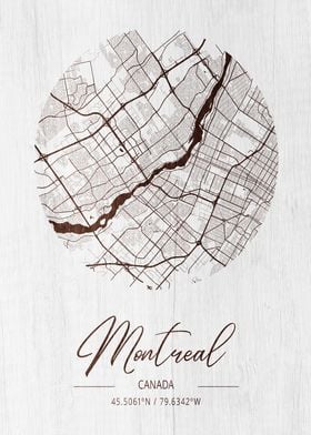 Montreal Wood Map