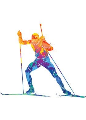 Watercolor Biathlon