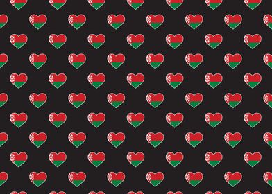 Love Belarus flag Motif