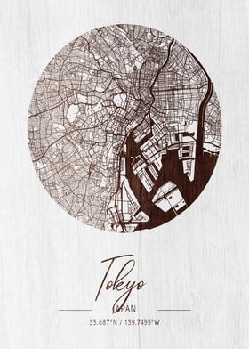 Tokyo Wood Map