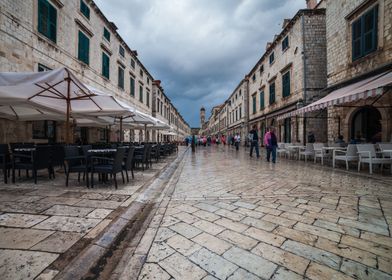 Dubrovnik Stradun Street
