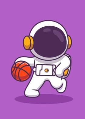 Kawaii Basket Astronaut