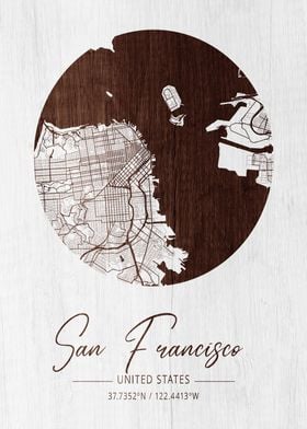 San Francisco Wood Map