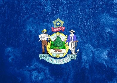 Maine State Flag