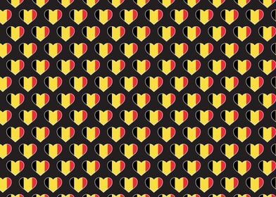 Love Belgium flag Motif