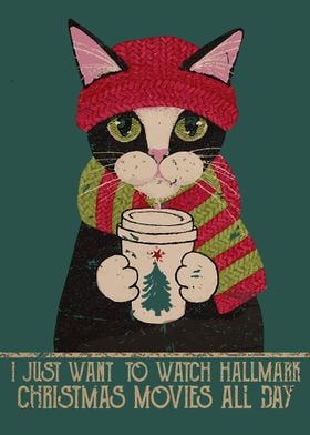 Vintage Christmas Cat Post
