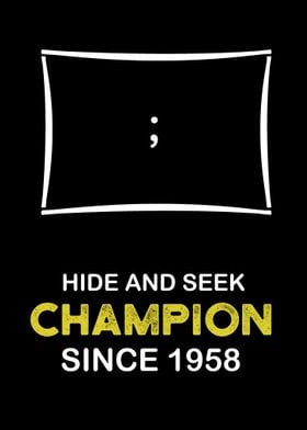 Semicolon Hide and Seek