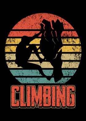 Climbing retro red