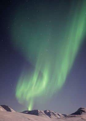 Green Aurora Borealis 