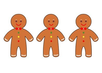 Happy gingerbread men