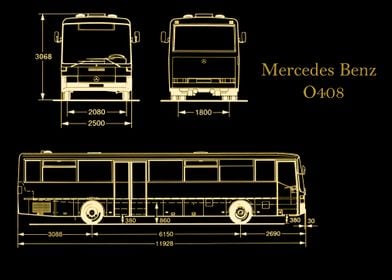 MercedesBenz O408 gold 