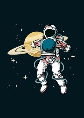 Astronaut and Space